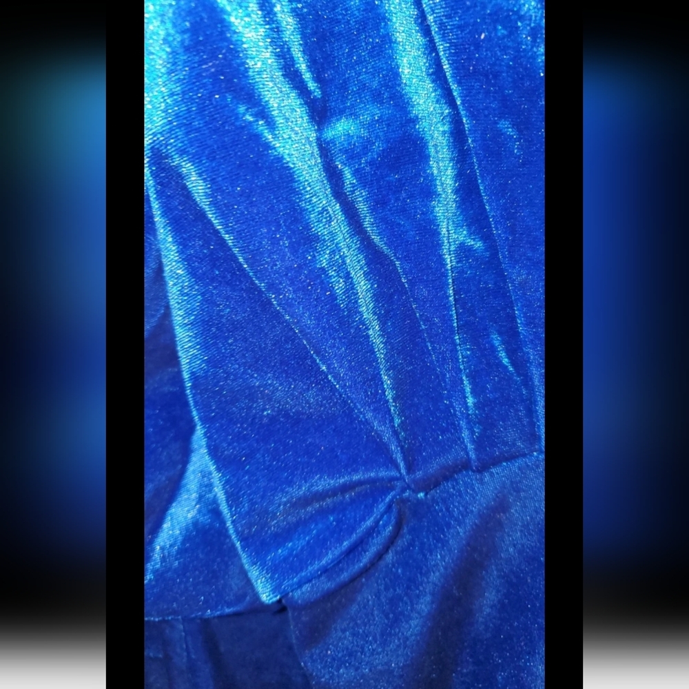 Eloquii Blue Velvet Dress NEW With Tags Size 20 / 22 Plus Size Dress NWT Elegant - Picture 4 of 11